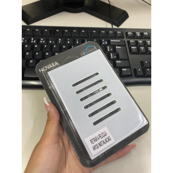 Placa p/ 6 Interruptores 4x2 - Novara Glass Branco